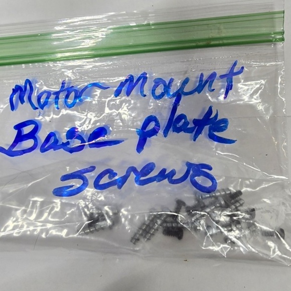 Bissell 2315 Floor Finishing Machine Motor Mount Base Plate Screws Hardware Set